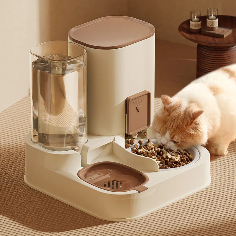 Large Capacity Automatic Cat Dispenser – Dry & Wet Separation Feeder