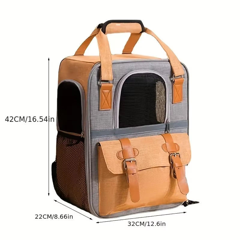 Ultimate Pet Backpack for Dogs and Cats - Spacious Travel Carrier Bag for Adventurous Pets