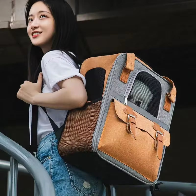 Ultimate Pet Backpack for Dogs and Cats - Spacious Travel Carrier Bag for Adventurous Pets