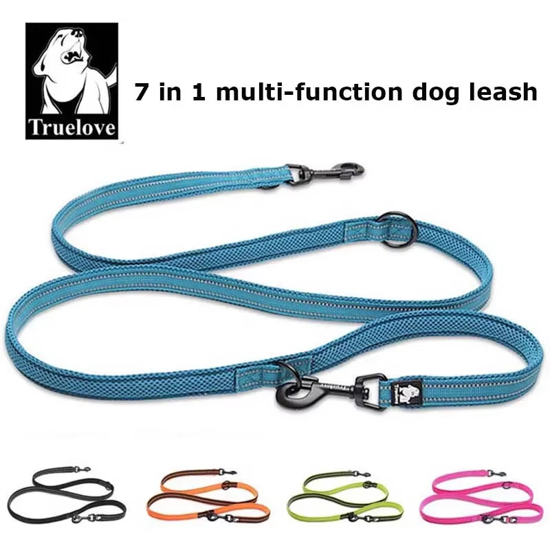 7-in-1 Multi-Function Dog Lead – Hands-Free, Adjustable & Reflective Leash for Training & Dog Walking