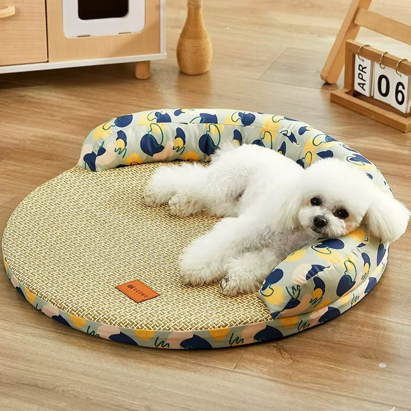 Cooling Summer Dog Bed – Breathable & Washable Sleeping Mat for Small & Medium Dogs