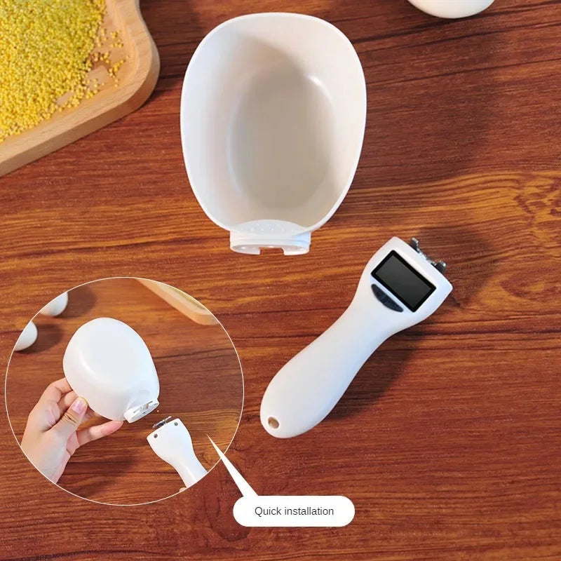 Digital Pet Food Measuring Scoop – Electronic Scale Spoon for Dog & Cat Food with LED Display