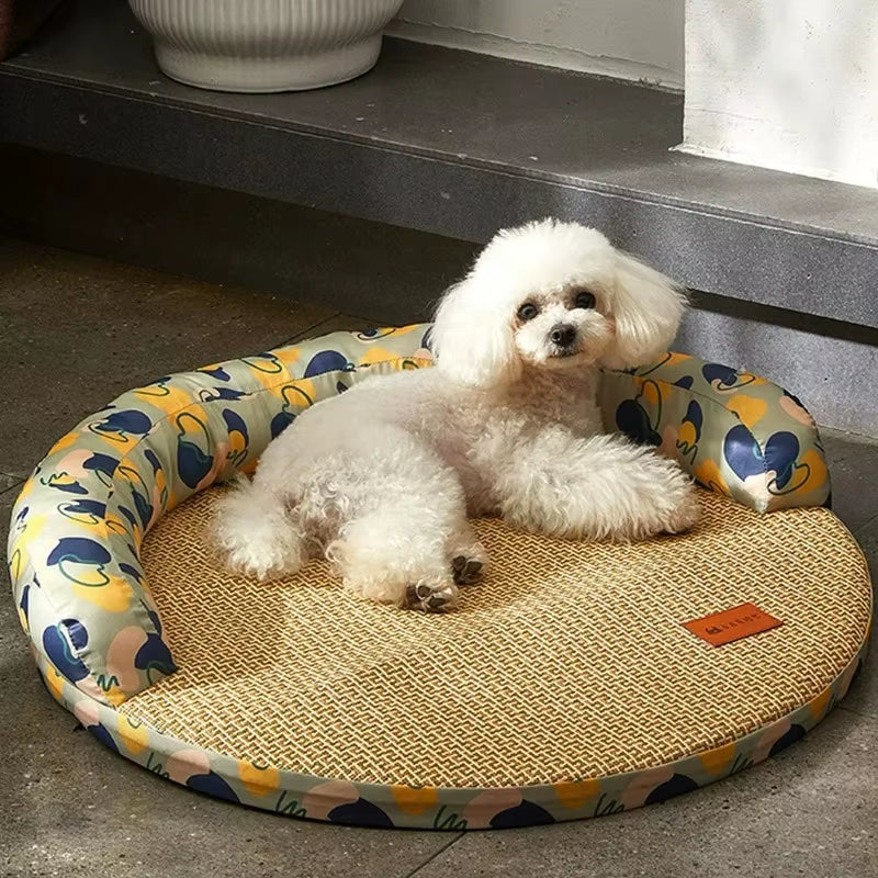 Cooling Summer Dog Bed – Breathable & Washable Sleeping Mat for Small & Medium Dogs