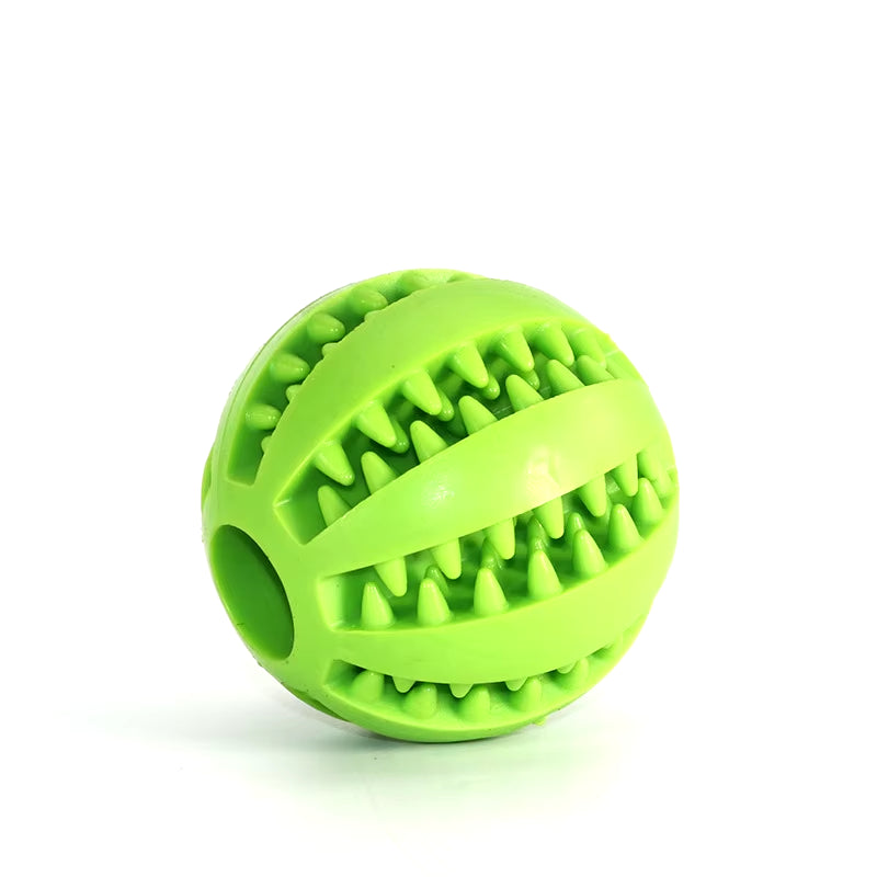 Extra-Tough Natural Rubber Dog Chew Toy – Interactive Treat & Tooth Cleaning Ball (5CM)