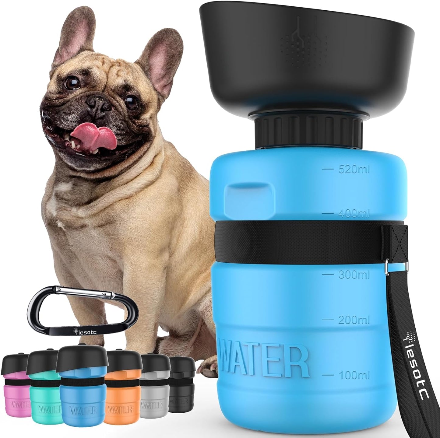 Portable Dog Water Bottle – Leak-Proof Travel Dispenser for Walking, Hiking & Outdoor Adventures