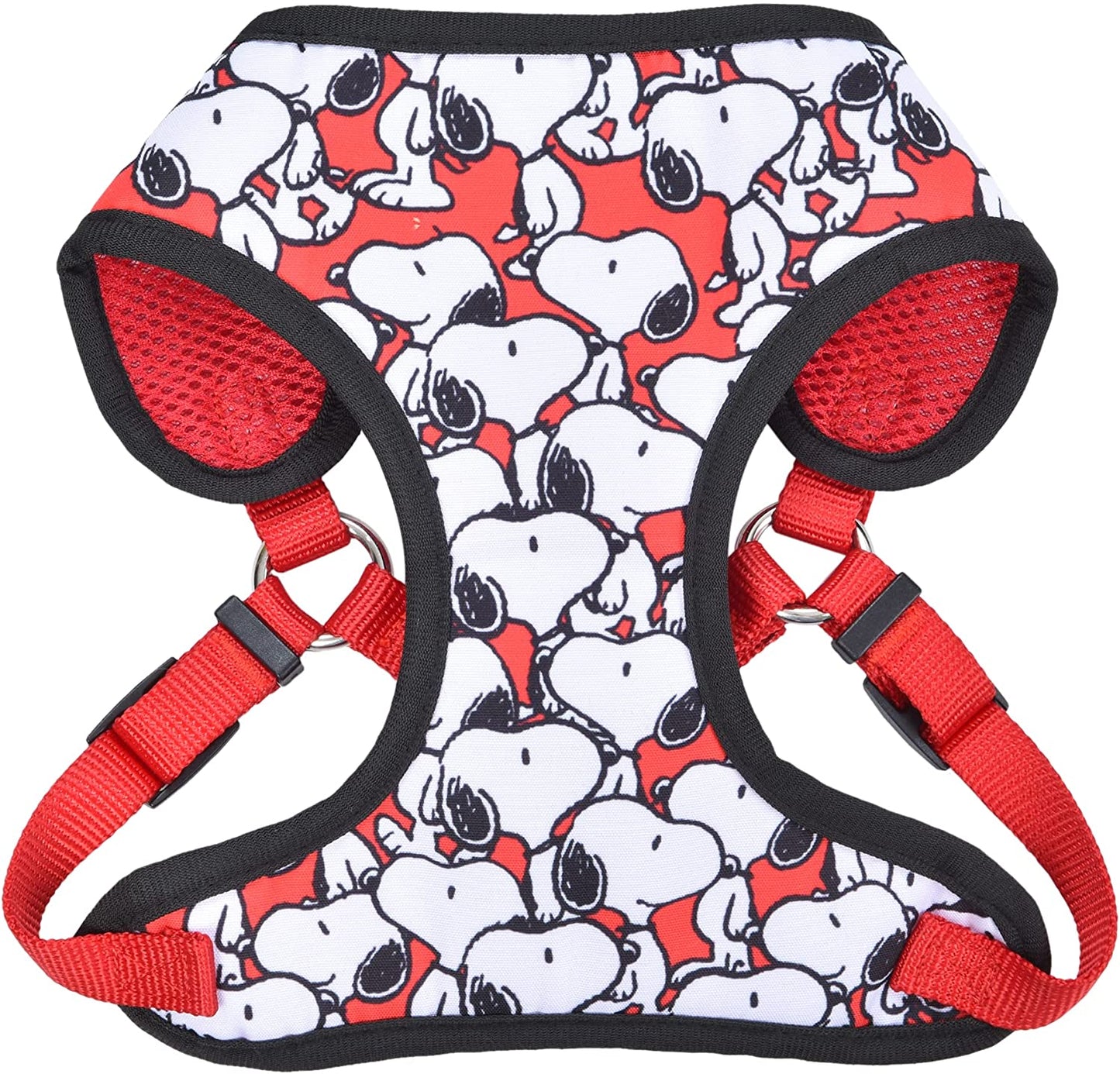 Red Snoopy Dog Harness – No-Pull Adjustable Harness for Large Dogs