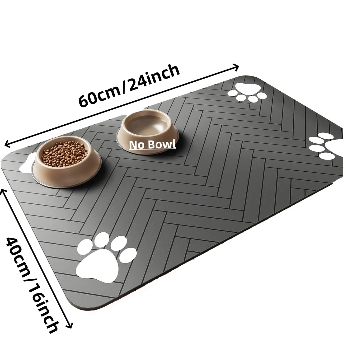 Absorbent Pet Feeding Mat – Waterproof, Quick-Dry Placemat for Dog/Cat Food & Water Bowls