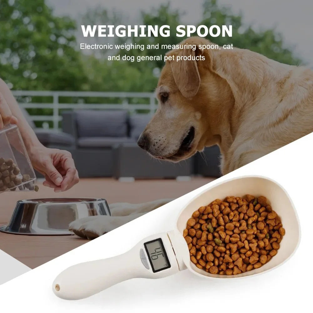 Digital Pet Food Measuring Scoop – Electronic Scale Spoon for Dog & Cat Food with LED Display