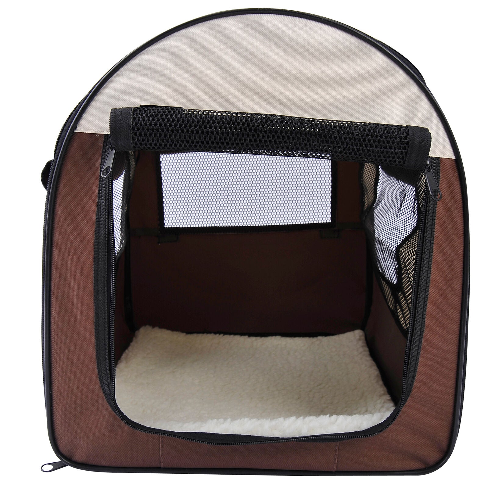 PawHut Folding Soft Pet Crate – Portable Fabric Travel Carrier for Dogs & Cats