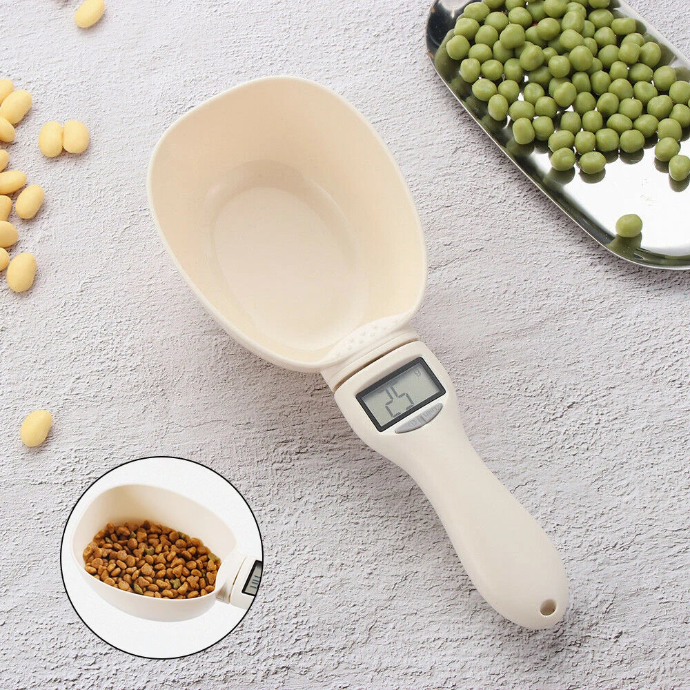 Digital Pet Food Measuring Scoop – Electronic Scale Spoon for Dog & Cat Food with LED Display