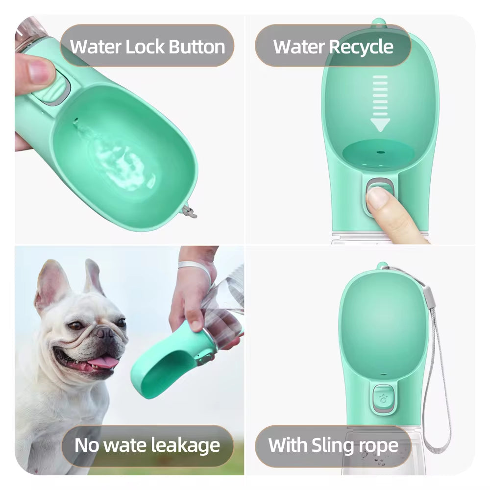 Portable Leakproof Water Bottle for Dogs & Cats