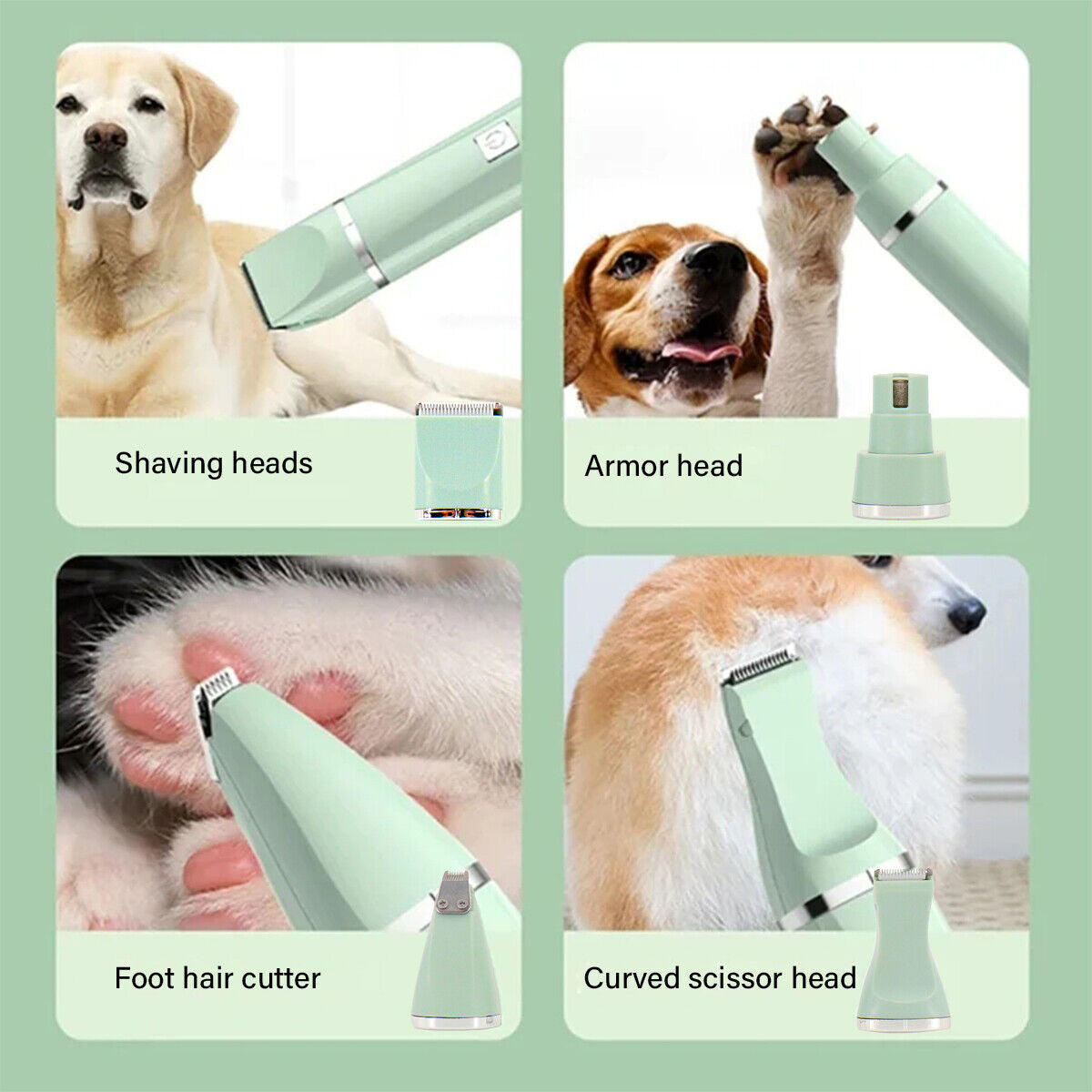 Professional Dog Grooming Clipper Set – Electric Trimmer for Thick Fur & Hair