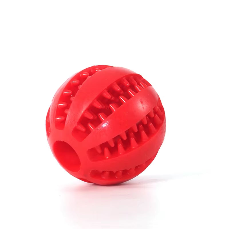 Extra-Tough Natural Rubber Dog Chew Toy – Interactive Treat & Tooth Cleaning Ball (5CM)