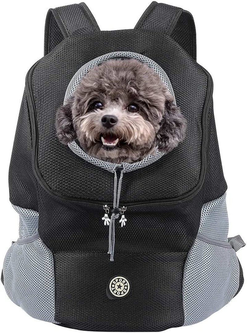 Small Dog Carrier Backpack – Breathable, Head-Out Pet Travel Bag with Padded Straps for Hiking & Outdoor Adventures