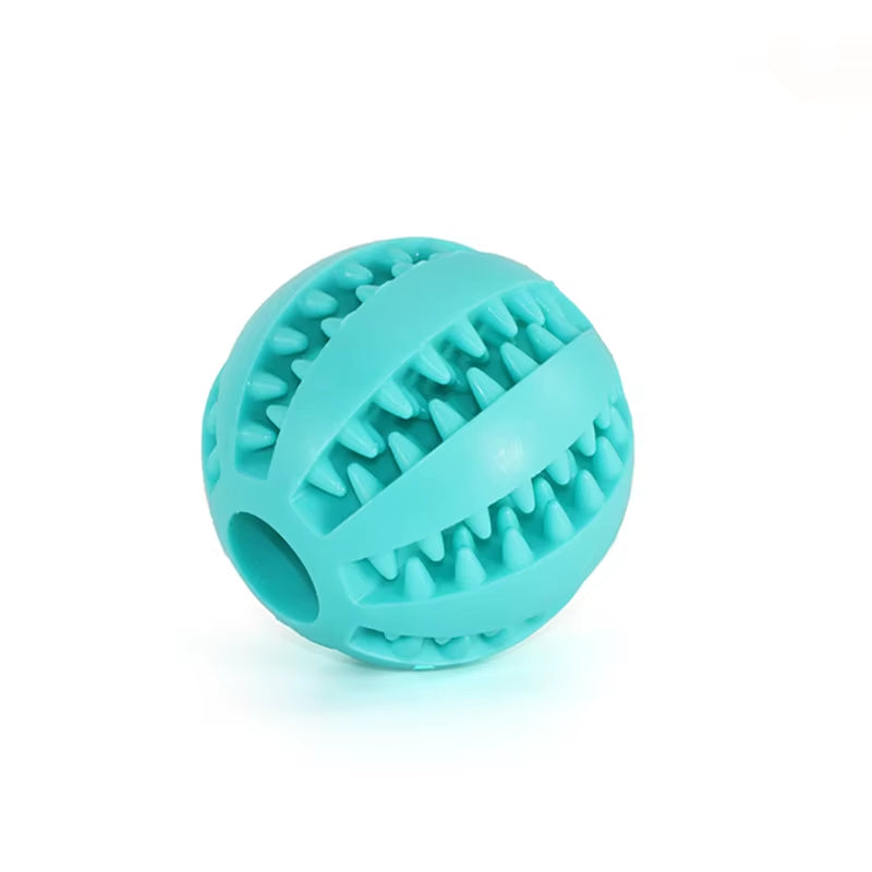 Extra-Tough Natural Rubber Dog Chew Toy – Interactive Treat & Tooth Cleaning Ball (5CM)