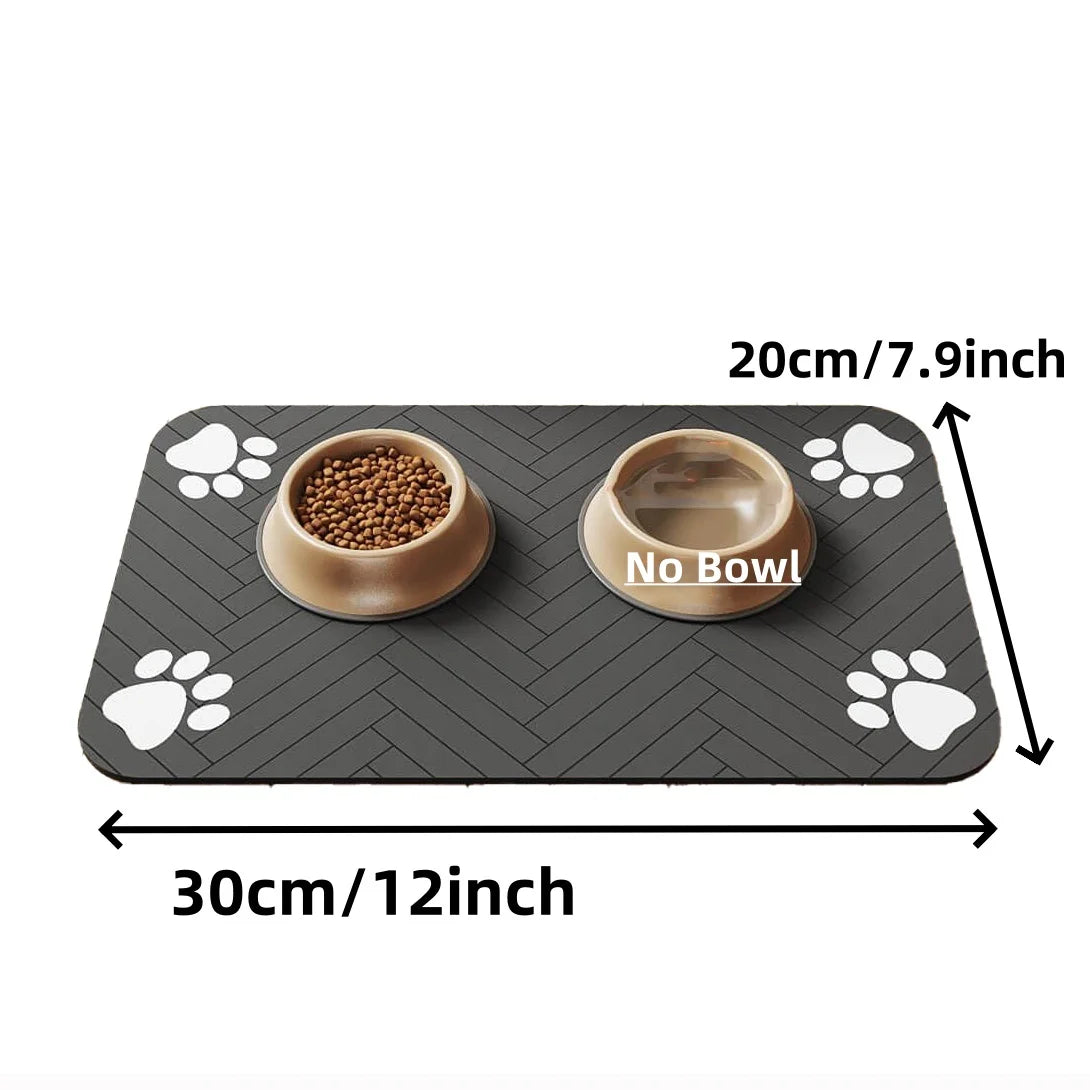 Absorbent Pet Feeding Mat – Waterproof, Quick-Dry Placemat for Dog/Cat Food & Water Bowls