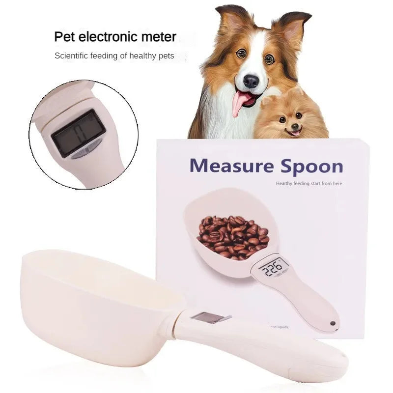 Digital Pet Food Measuring Scoop – Electronic Scale Spoon for Dog & Cat Food with LED Display