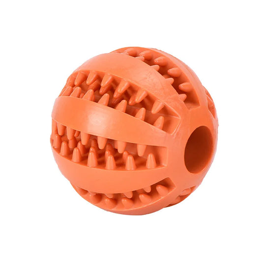 Extra-Tough Natural Rubber Dog Chew Toy – Interactive Treat & Tooth Cleaning Ball (5CM)