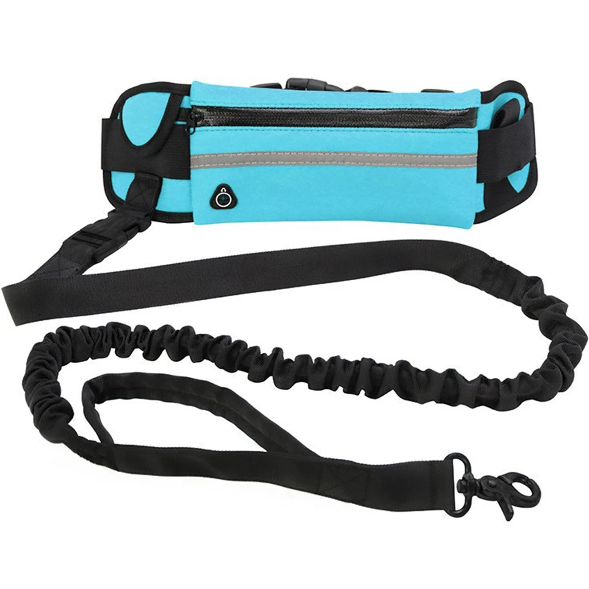 Hands-Free Dog Leash – Reflective Running Leash with Waist Bag & Retractable Elastic Belt