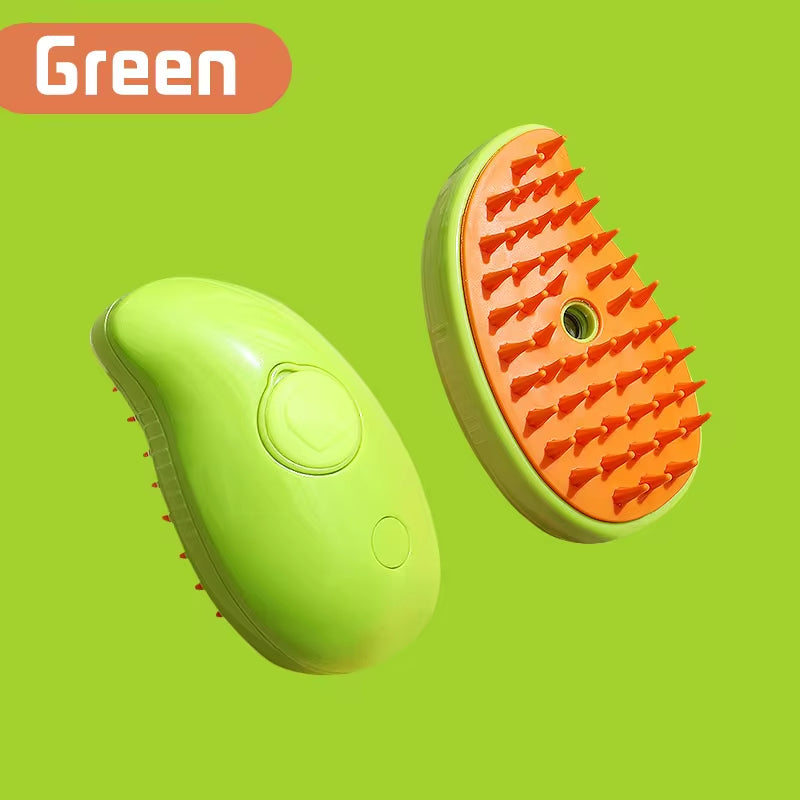 3-in-1 Electric Pet Brush – Steam Spray Grooming Comb for Cats & Dogs, Hair Removal & Massage