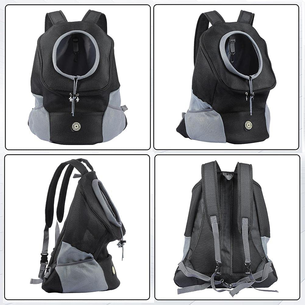 Small Dog Carrier Backpack – Breathable, Head-Out Pet Travel Bag with Padded Straps for Hiking & Outdoor Adventures